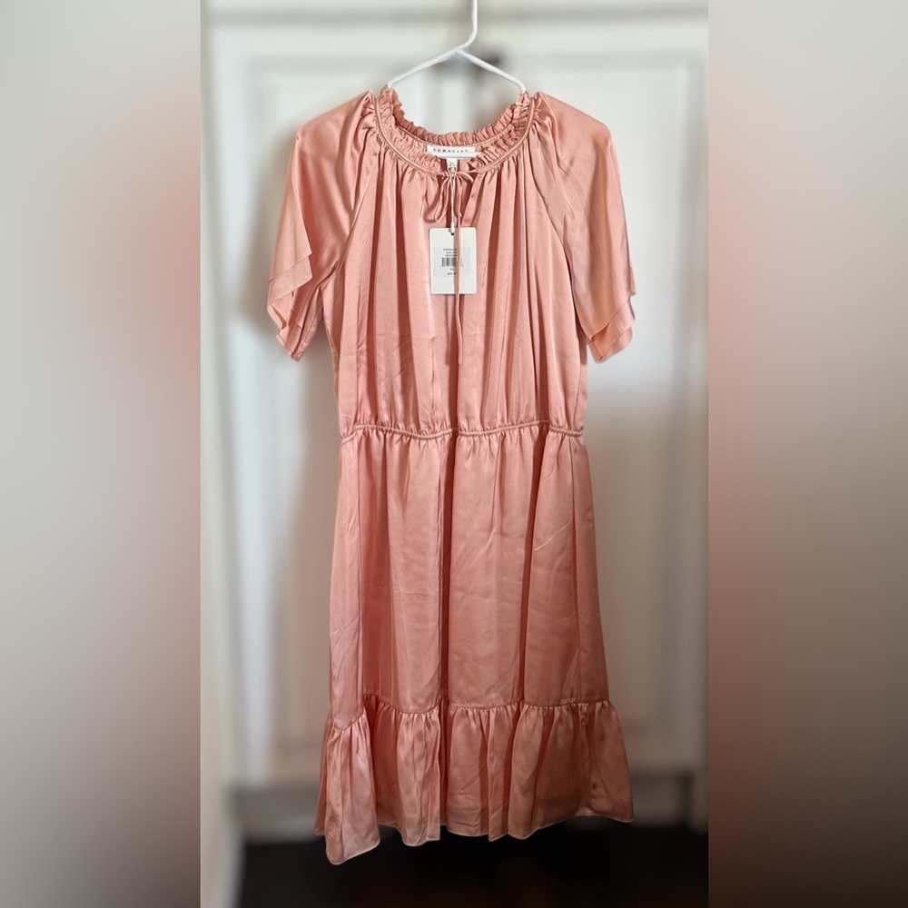 Downeast Soft Satin Dusty Pink Dress